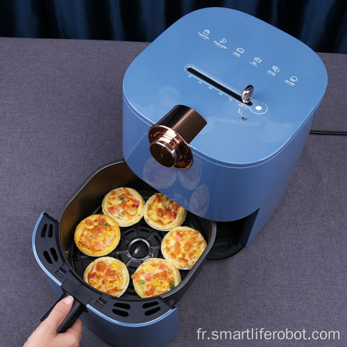 Friteuse à air carrée 4,5L en acier inoxydable 220V